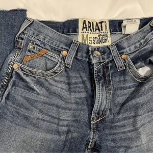 Ariat Jeans Men’s M5 Slim Straight Blue Denim (tag) 29x34 (actual) 29x27